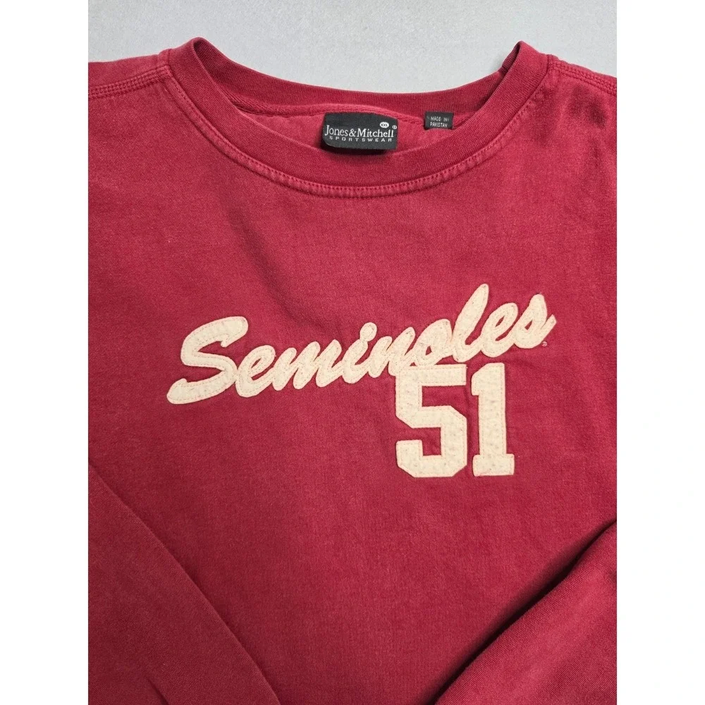 Jones & Mitchell Florida‎ State Seminoles Football Sweatshirt Men's 2XL Maroon
